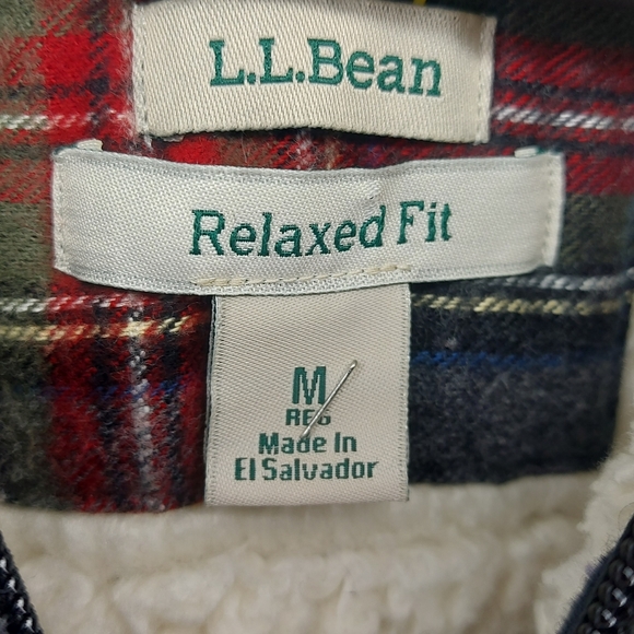 L.L. Bean Red and Blue Plaid Women's Jacket - Picture 3 of 8